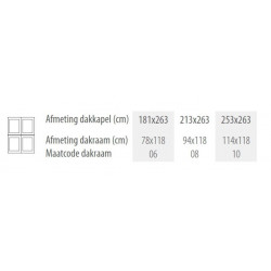 EDD-W 08 94x118 (incl. FTU-V dakramen) dakkapel serre